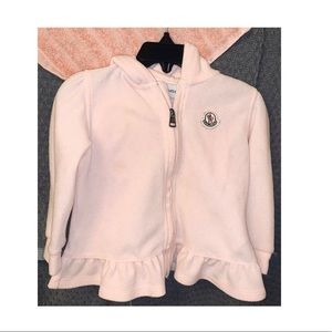 Baby preowned Moncler pink hoodie